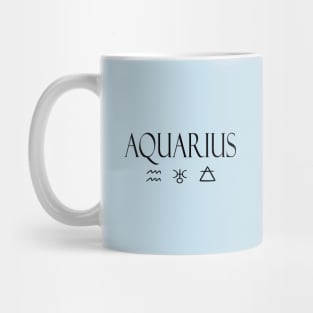 Aquarius Glyph Planet Element Mug